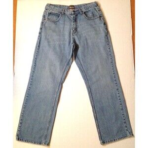 Vtg Y2K Steve & Barry's Jeans Men 34 (32 Actual) Light Wash Baggy Straight 90s
